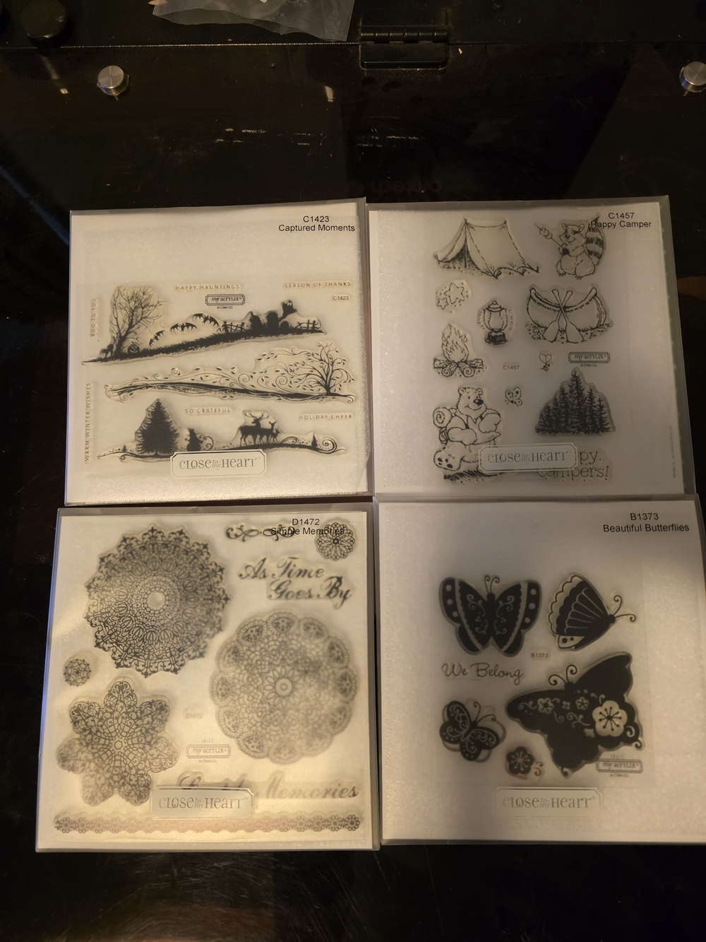 Black Clear Stamp Set Collection - Assorted Designs